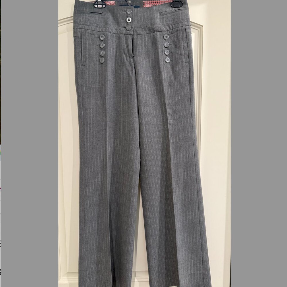 Anthropologie Cartonnier grey trousers 4 wide leg
